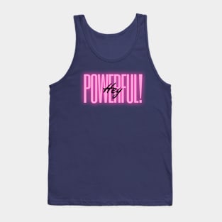 Hey Powerful Dark Blue Tank Top